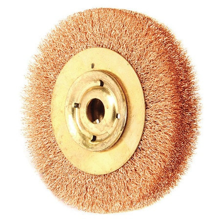 AMPCO SAFETY TOOLS WB-44B CRIMPED WIRE WHEEL BRUSH 6 IN. 1 IN W