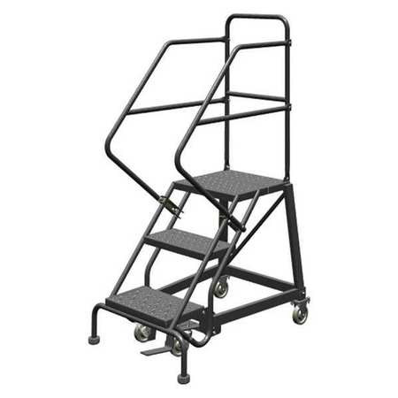 TRI-ARC KDEC103166 ROLLING LADDER 3 STEP STEEL PERFORATED