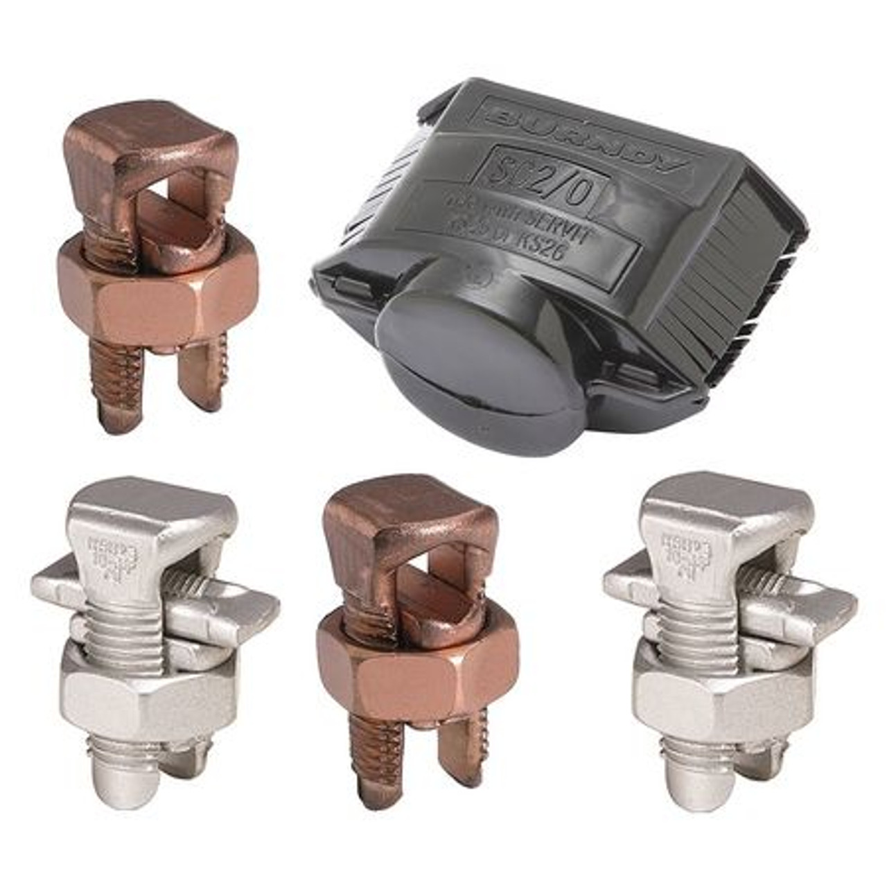 BURNDY NATHAN 5 SPLIT-BOLT CONNECTOR KIT 2 STR TO 2/0STR