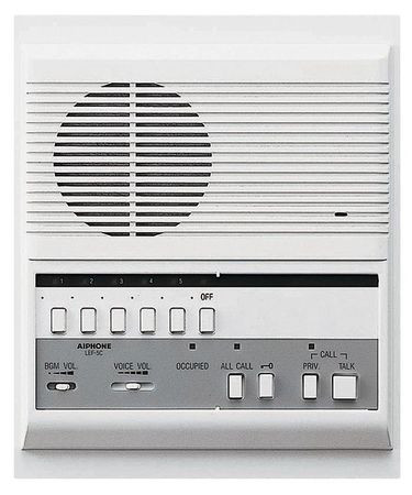 AIPHONE LEF-5C 5-CALL SEMI-FLUSH MOUNT MASTER STATION