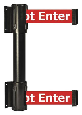 TENSATOR 896T2-33-STD-RGX-C BELT BARRIER CAUTION-DO NOT ENTER BLACK