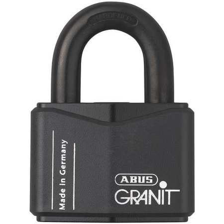 ABUS 37/70 KD KEYED PADLOCK,1 1/8 IN,SQUARE,BLACK