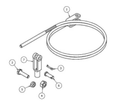 B  P MANUFACTURING 2006-308 CABLE KIT WITH A5 STYLE HANDLE
