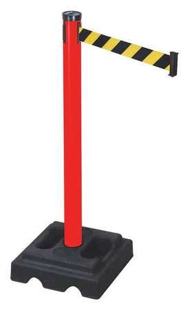 RETRACTA-BELT 302PRD-BYD BELT BARRIER BLACK/YELLOW SQUARE PVC