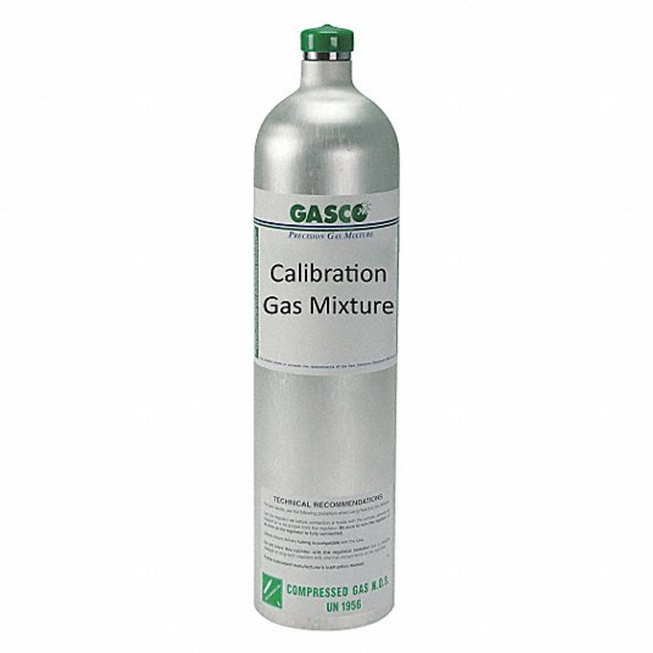 GASCO CALIBRATION GAS 58L-13-500 CALIBRATION GAS 58L 500 PSI