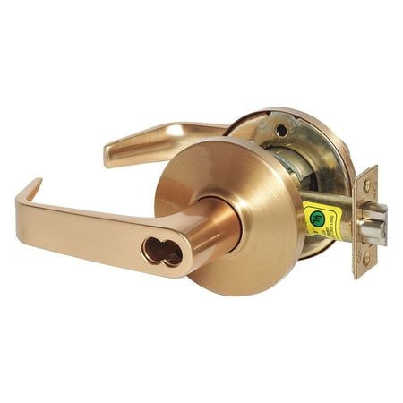 STANLEY SECURITY 9K37AB15DSTK612 LEVER ENTRNCE ANGLED SATINBRONZE TSTRIKE