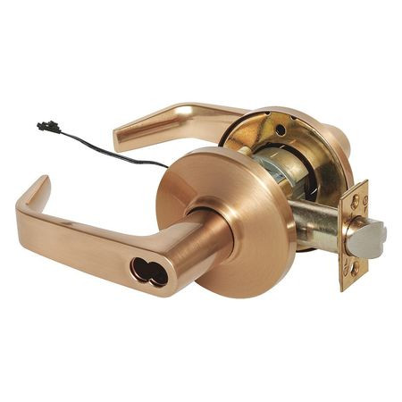 STANLEY SECURITY 9KW37DEU15DSTK612 LEVER STOREROOM ANGLED ELECT SATINBRONZE