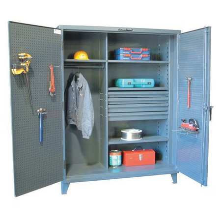 STRONG HOLD 56-W-244-4DB WARDROBE CABINET 4DRAWERS/3SHELVES 60INW