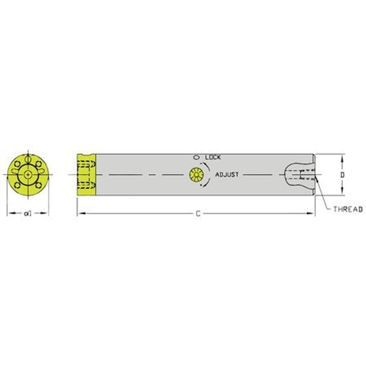 ULTRA-DEX USA CFT B1500-15 BORING BAR CFT B1500-15