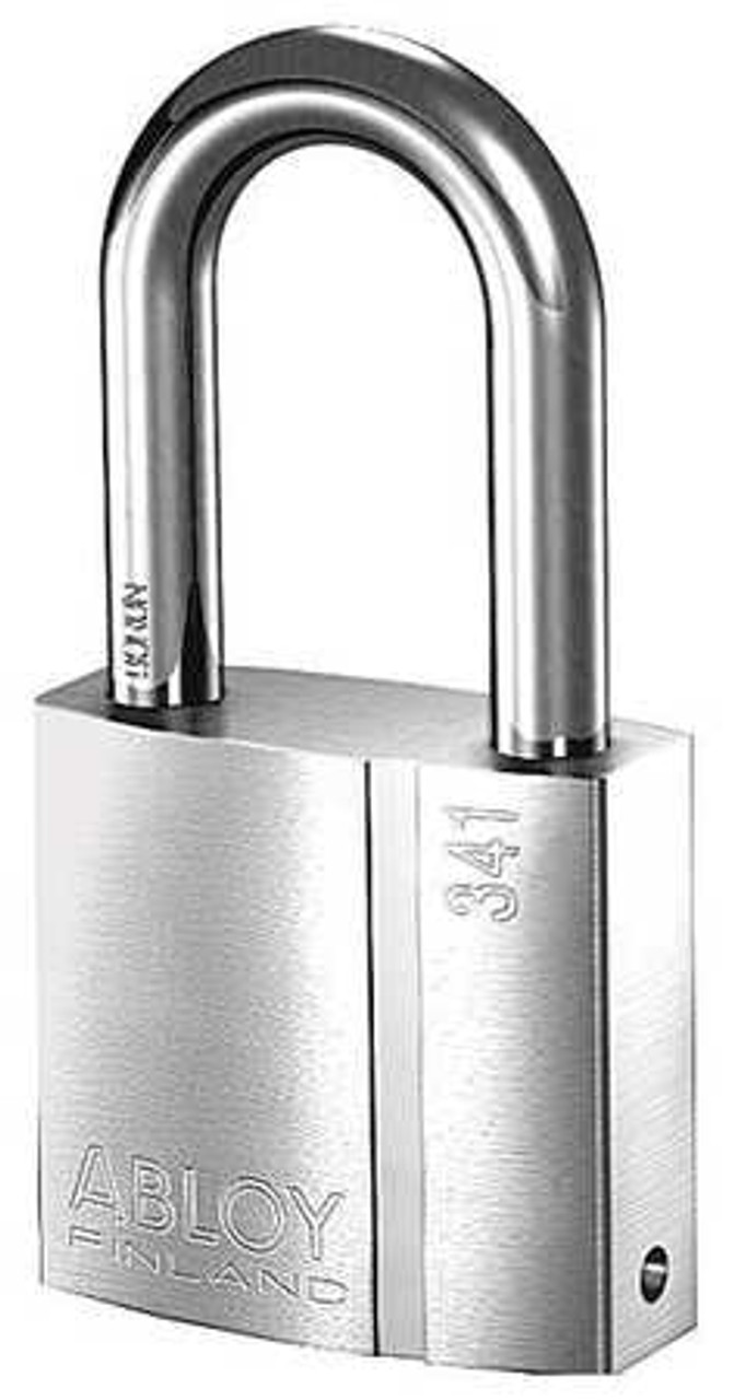 ABLOY PL341/50B-KA KEYED PADLOCK 2IN H U-SHAPE PLATED BRASS
