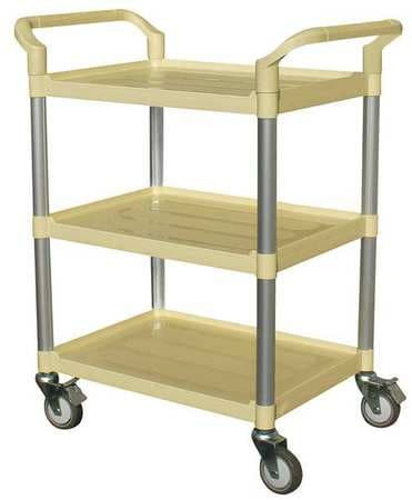 GRAINGER GLOBAL SOURCING 35KT24 UTILITY CART BEIGE 38-1/4 IN.H
