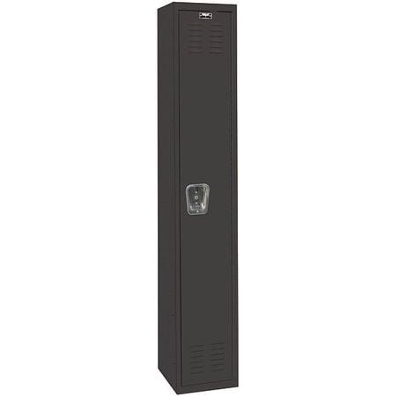 HALLOWELL U1282-1A-ME BLACK TIE LOCKER BLACK12INWX18INDX72INH