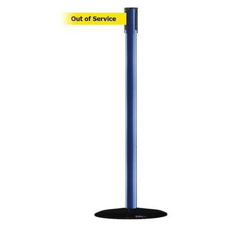 TENSABARRIER 890B-33-23-23-MAX-NO-YEX-C SLIMLINE POST BLACK BASIC STEEL 13 FT.
