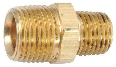 GRAINGER GLOBAL SOURCING 706123-0402 NIPPLE 1/4 X 1/8 IN MNPT LOW LEAD BRASS