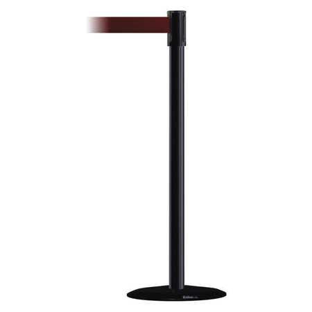 TENSABARRIER 890B-33-33-33-MAX-NO-R7X-C SLIMLINE POST MAROON BLACK POST FINISH