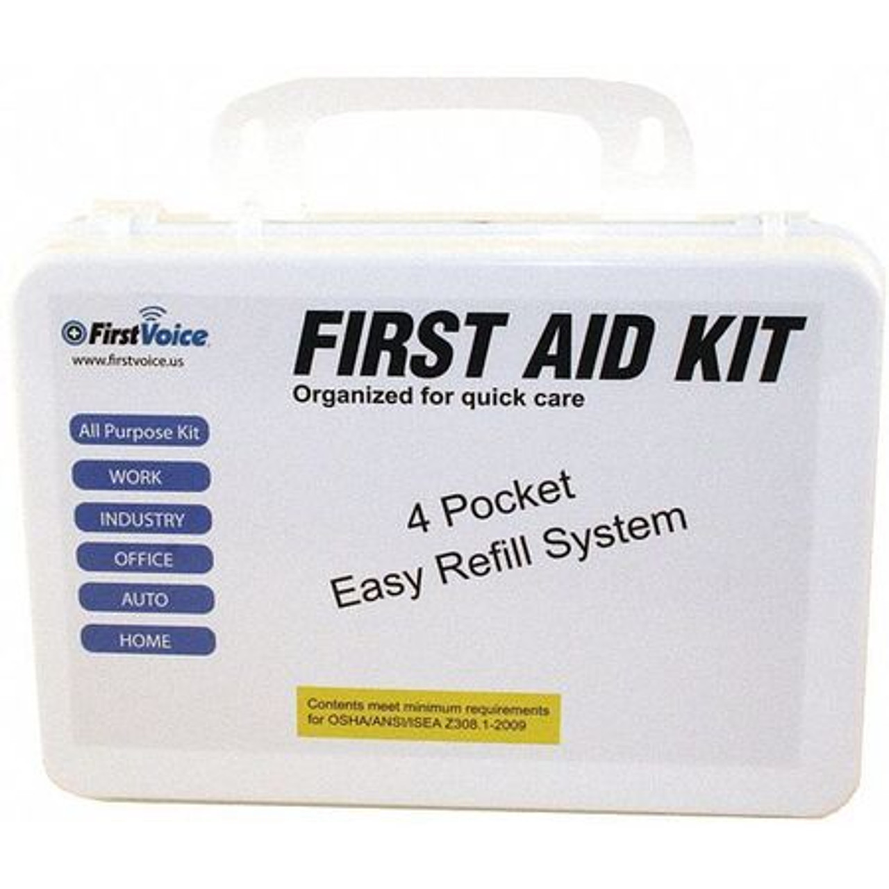FIRST VOICE ANSI-25P FIRST AID KIT 189 COMPONENTS 25 PEOPLE