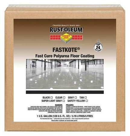 RUST-OLEUM 285122 FLOOR COATING BLACK HIGH GLOSS 1 GAL.