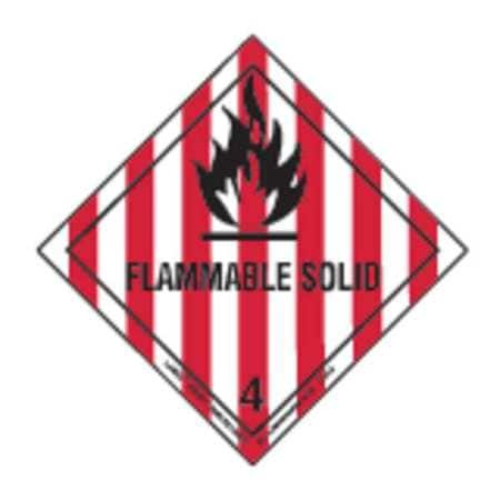 LABELMASTER HML5C FLAMMABLE SOLID LBL 100MMH 100 LBLS 100