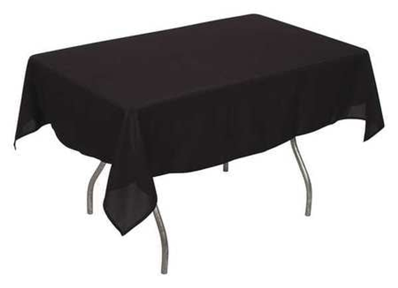 PHOENIX PL5296-BK TABLECLOTH RECTANGLE 52X96IN BLACK