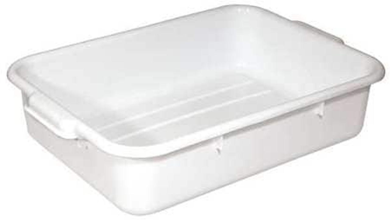 CRESTWARE BT5WH H6051 BUS TUB WHITE POLYPROPYLENE 5 IN H