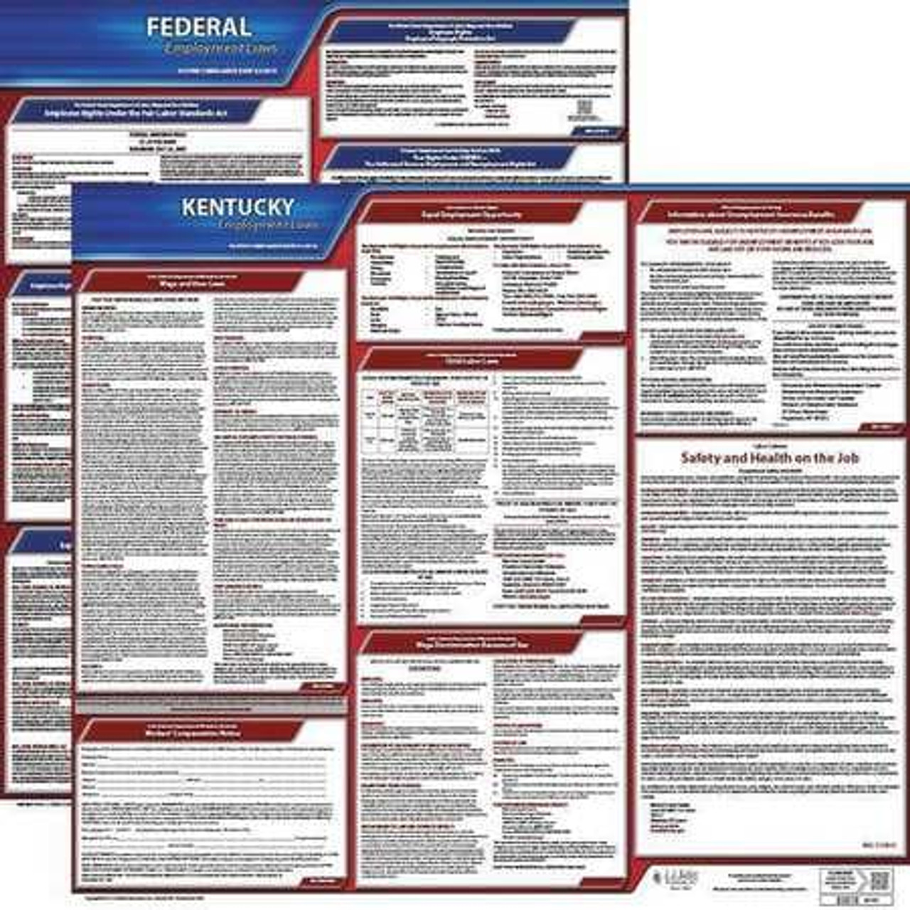 JJ KELLER 100-KY-1 LABORLAW POSTER FED/STA KY ENG 20INH 1YR