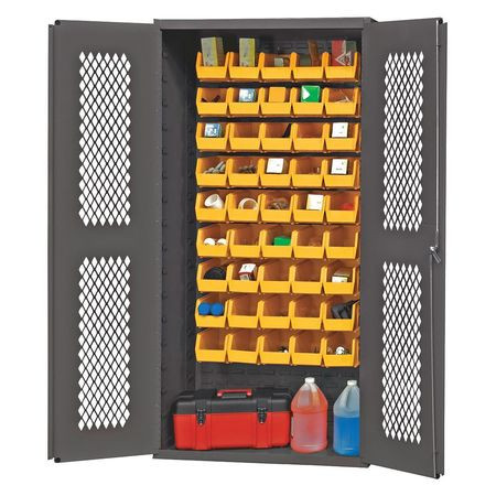 DURHAM MFG CO EMDC361845B95 45 BIN VISIBLE STORAGE CABINET
