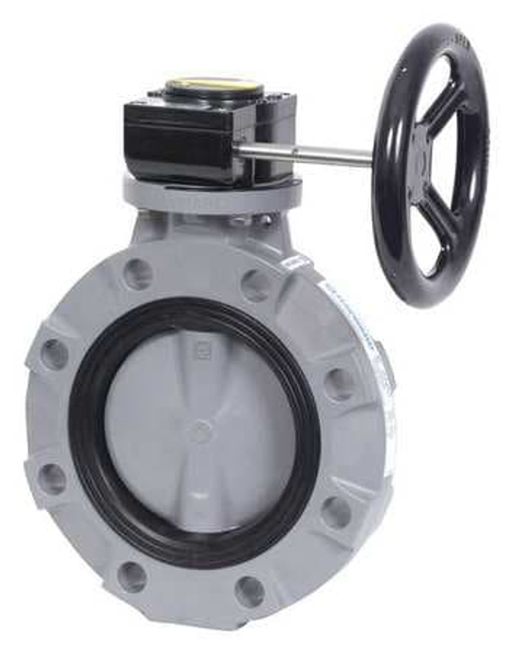 HAYWARD BYV11060A0EG000 BUTTERFLY VALVE,PVC,EPDM,6IN,GEAR