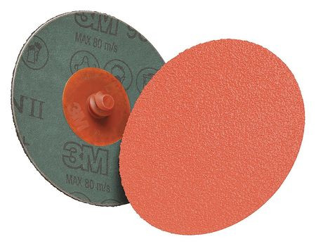 3M 00051125949637 J2631 FIBER DISC 3 IN. MEDIUM 80 TR PK50