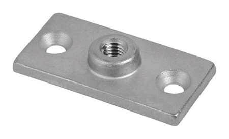 CALBRITE S60300SPMP SPLIT RING MOUNTING PLATE 316 SS 3/8 IN