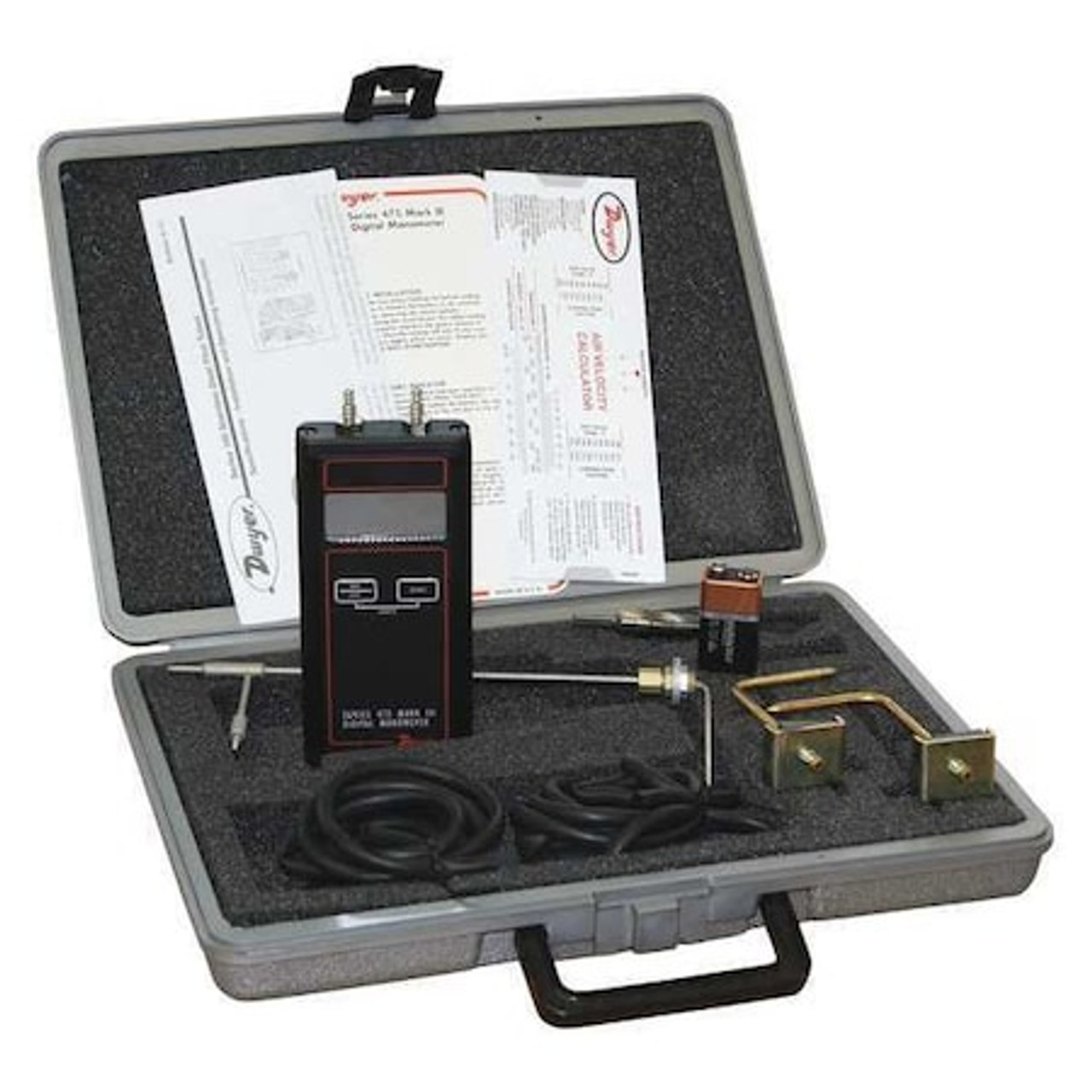DWYER INSTRUMENTS 475-2-FM-AV AIR VELOCITY KIT,DIGITAL,40.00 IN WC