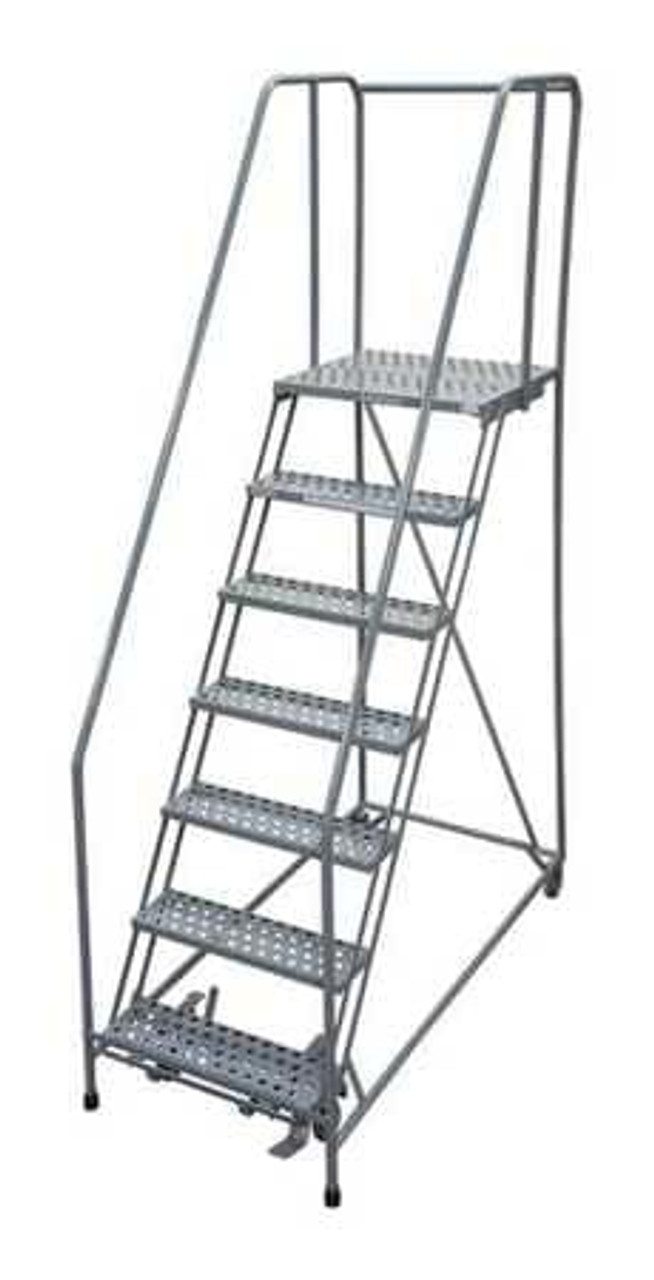 COTTERMAN 1507R2630A3E30B4W5C1P6 ROLLING LADDER STEEL 100IN. H. GRAY