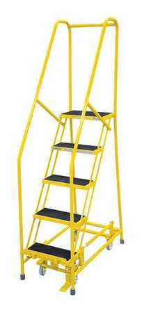 COTTERMAN 1505R2630A2E10B4W4C2P6 ROLLING LADDER STEEL 80IN. H. YELLOW