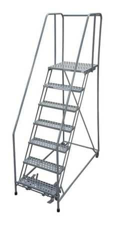 COTTERMAN 1507R2630A6E30B4W5C1P6 ROLLING LADDER STEEL 100IN. H. GRAY