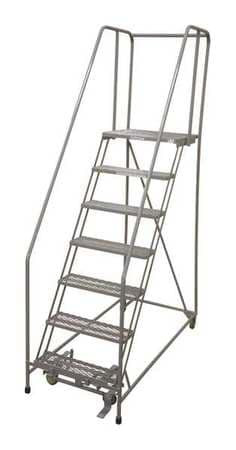 COTTERMAN 1507R1824A3E30B4W4C1P6 ROLLING LADDER STEEL 100IN. H. GRAY