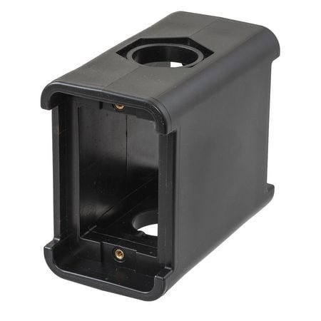 HUBBELL HBL3080FBK PORTABLE OUTLET BOX 2GANG THERMOPLASTIC
