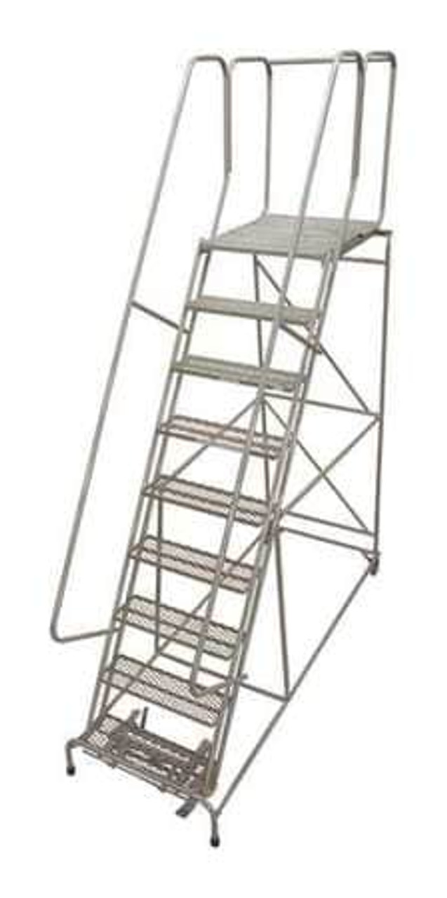 COTTERMAN 1009R2632A6E30B4AC1P6 ROLLING LADDER STEEL 120IN. H. GRAY
