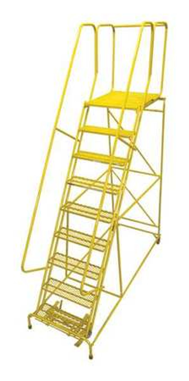 COTTERMAN 1009R2632A1E30B4C2P6 ROLLING LADDER STEEL 120IN. H. YELLOW