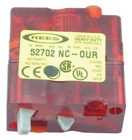 REES 52702-000 CONTACT BLOCK 1NC REES SWITCHES