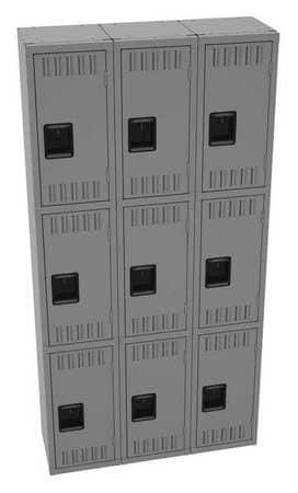 TENNSCO CORP TTS-121224-CMG WARDROBE LOCKR M GRY 36IN.WX12IN.D 3TIER