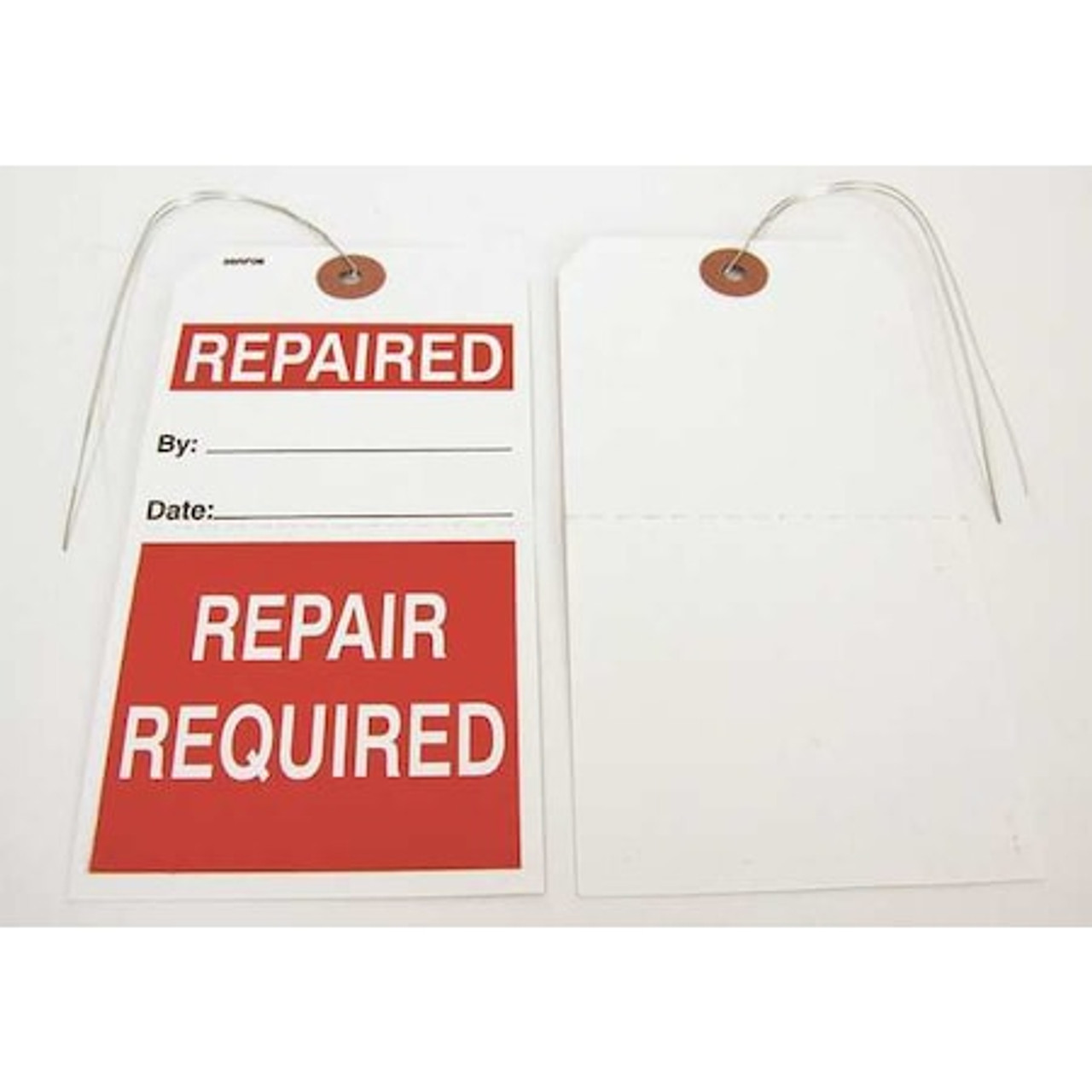BADGER TAG & LABEL CORP 130 REPAIREDTAG,2-7/8 IN W X 5-3/4 IN H,PK25