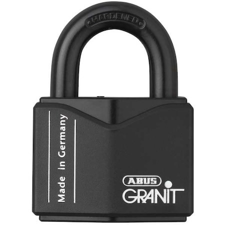 ABUS 37/55 MK KD KEYED PADLOCK,1 5/64 IN,RECTANGLE,BLACK