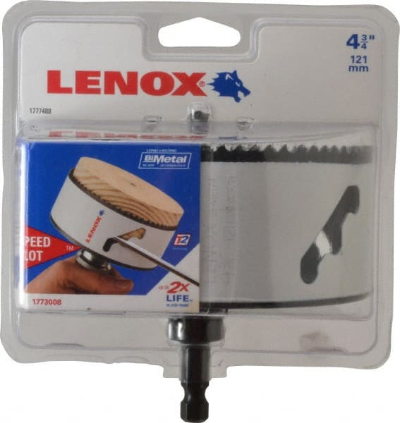 LENOX 1773008 HOLESAW T3 ARBORED 76A 4 3/4 121MM 1/PK