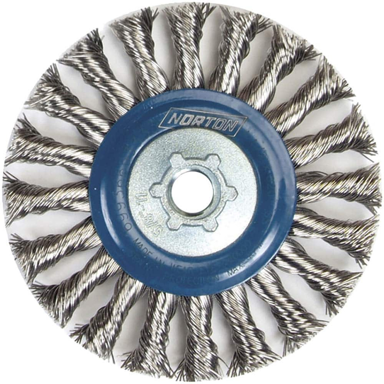 NORTON 69936653333 4-1/2" OD, 5/8-11 ARBOR HOLE, KNOTTED ST