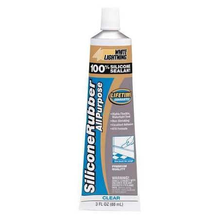 WHITE LIGHTNING W11121005 3 OZ CARTRIDGE CLEAR RTV SILICONE JOINT 
