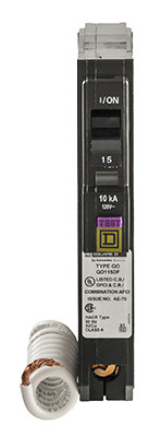 SQUARE D QO115DFC QO 15A SP DFC BREAKER