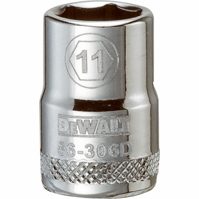STANLEY DWMT86306OSP METRIC SHALLOW SOCKET, 6-POINT, 3/8-IN. 
