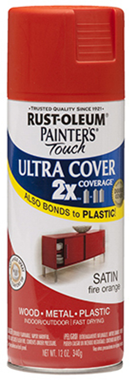 RUST-OLEUM 263149 SPRAY PAINT SATIN FIRE ORANGE 