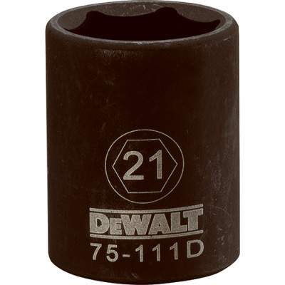 STANLEY DWMT75111OSP METRIC IMPACT SOCKET, 6-POINT, BLACK OXI