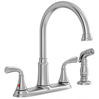 AMERICAN STANDARD 7408400.075 FAUCET KITCHEN HI-ARC SS W/SPR