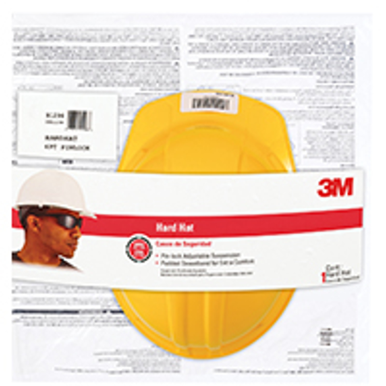 3M 91296-80025T HARD HAT YELLOW               